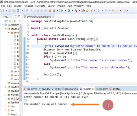 odd even java
